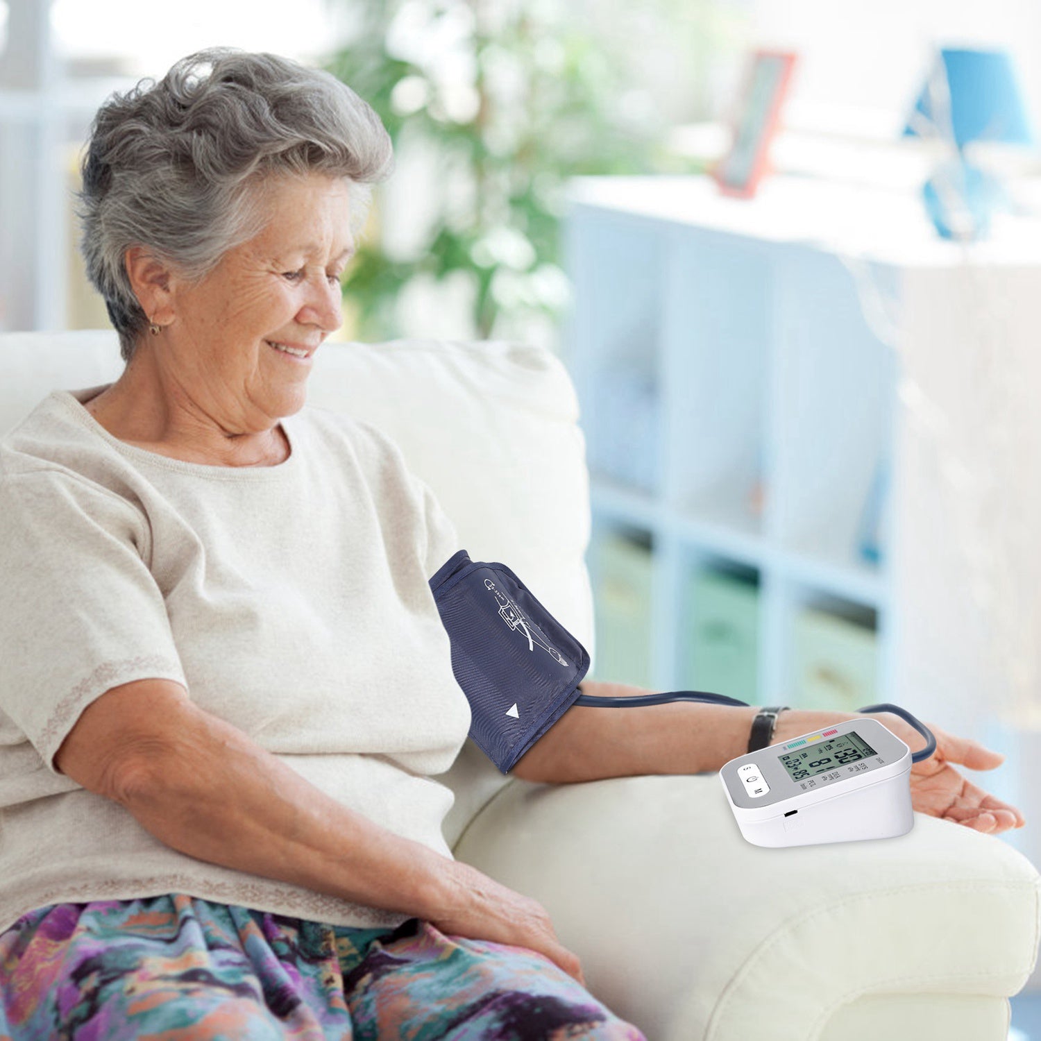 Digital Arm Blood Pressure Monitor LCD Voice BP Machine
