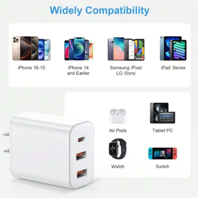 Portable Charger Cable Fast Charging Durable Multi Device Cord