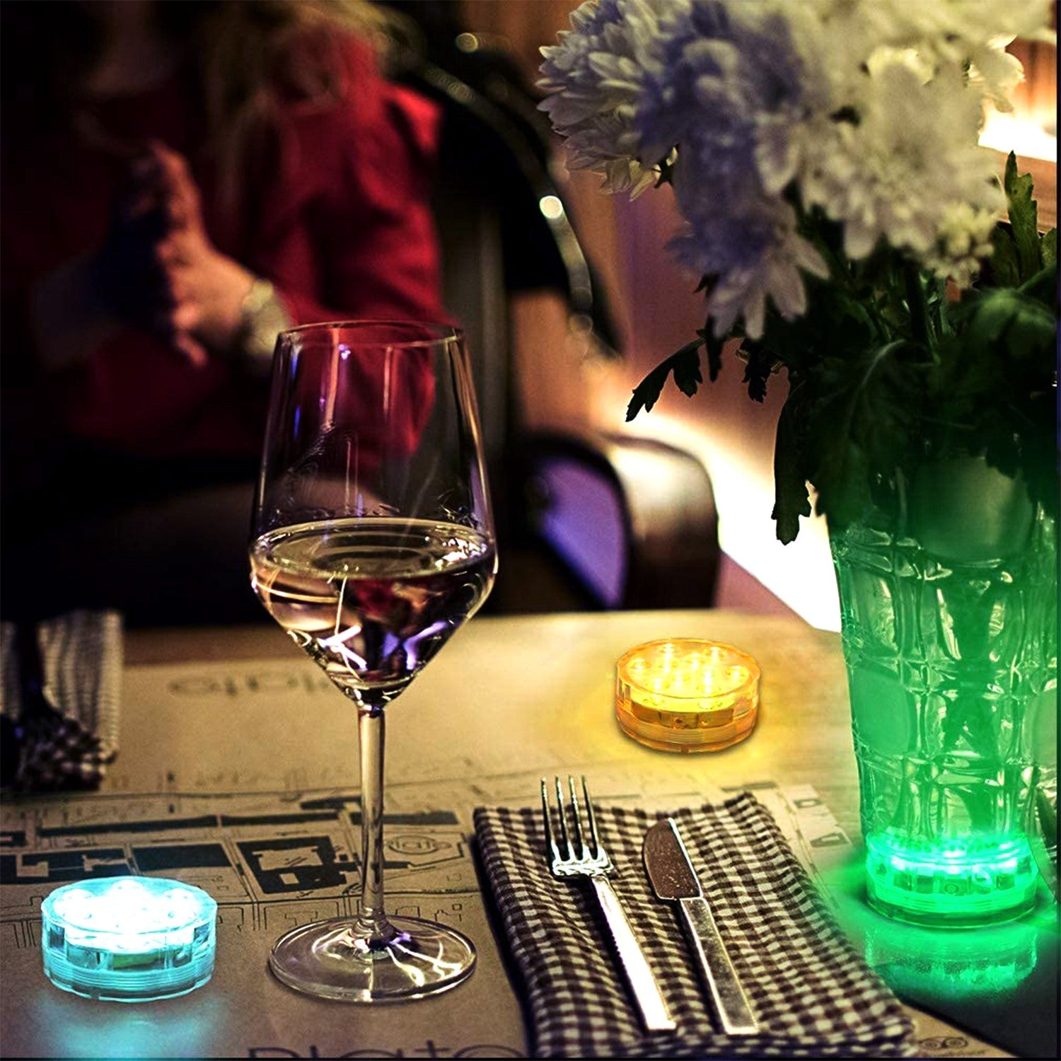 RGB Submersible Pool Lights Waterproof Remote LED Party Lights
