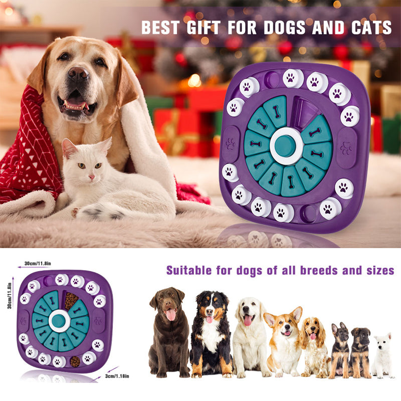 Interactive Dog Puzzle Toy Treat Dispenser for Mental Stimulation