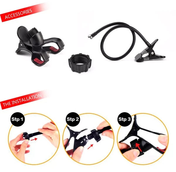 Flexible Gooseneck Phone Holder Universal Lazy Stand Clip Mount