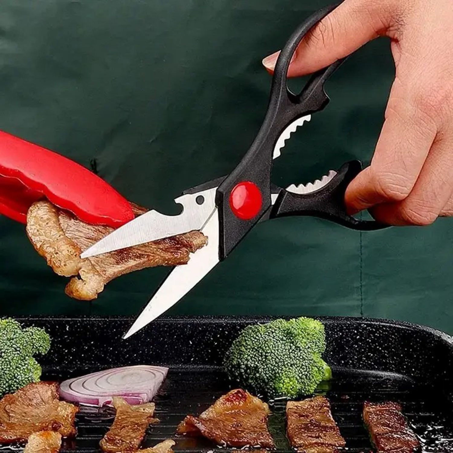 Multifunction Kitchen Scissors with Bottle Opener