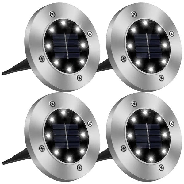 Ultra Bright Solar Ground Lights Waterproof Outdoor Pathway LED