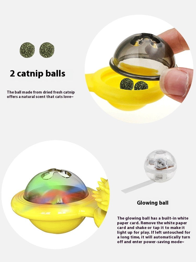 Premium Interactive Cat Toy Set with Rotating Disk and Teasers