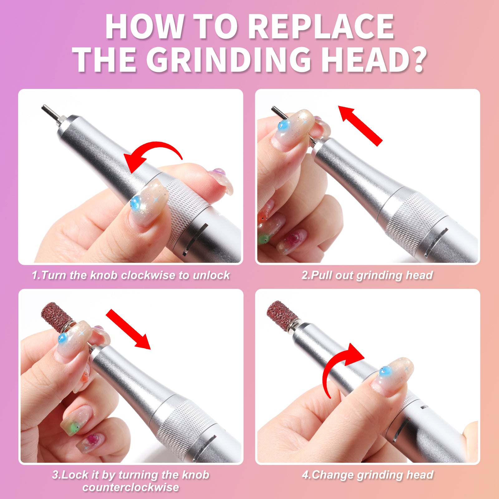45000 RPM Rechargeable Electric Nail Drill