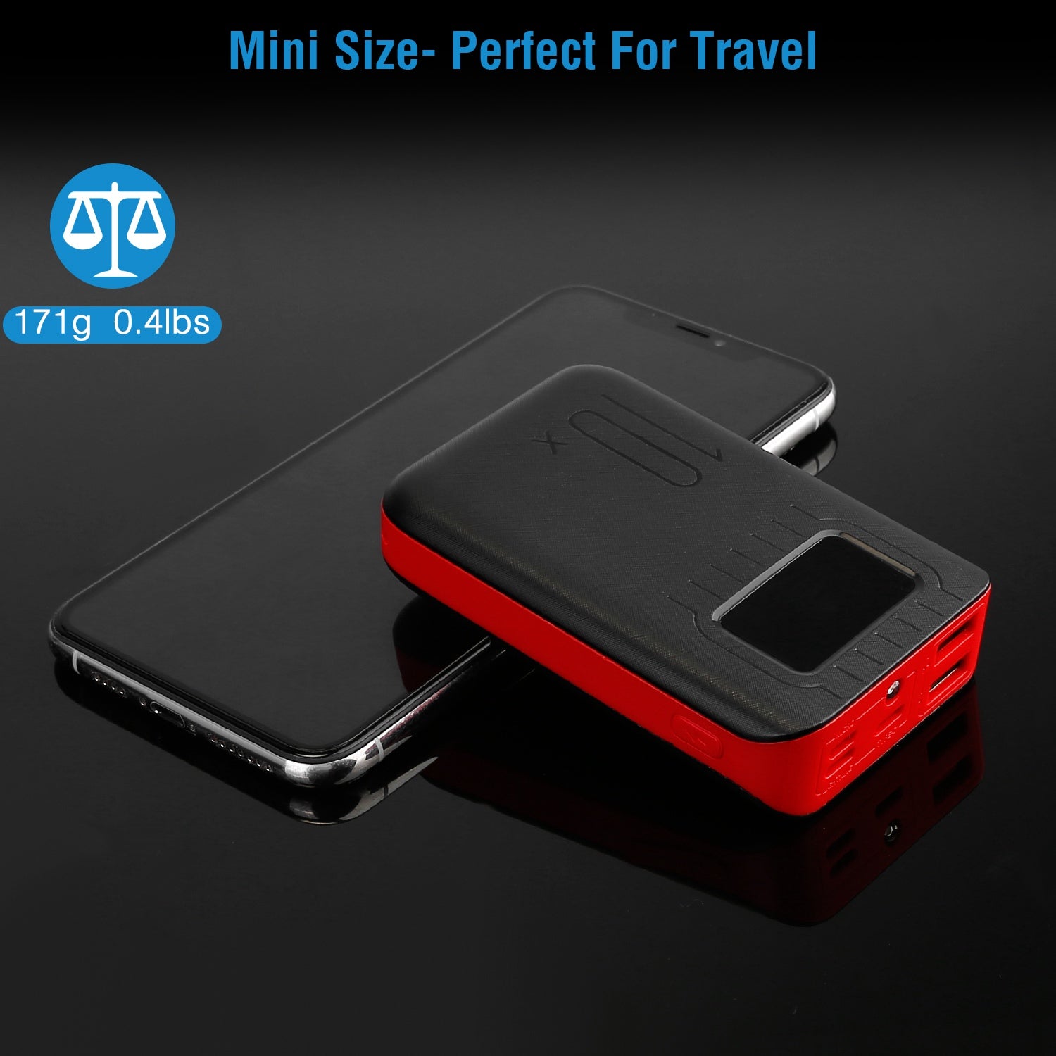 10000mAh Portable Power Bank Dual USB LCD Charger