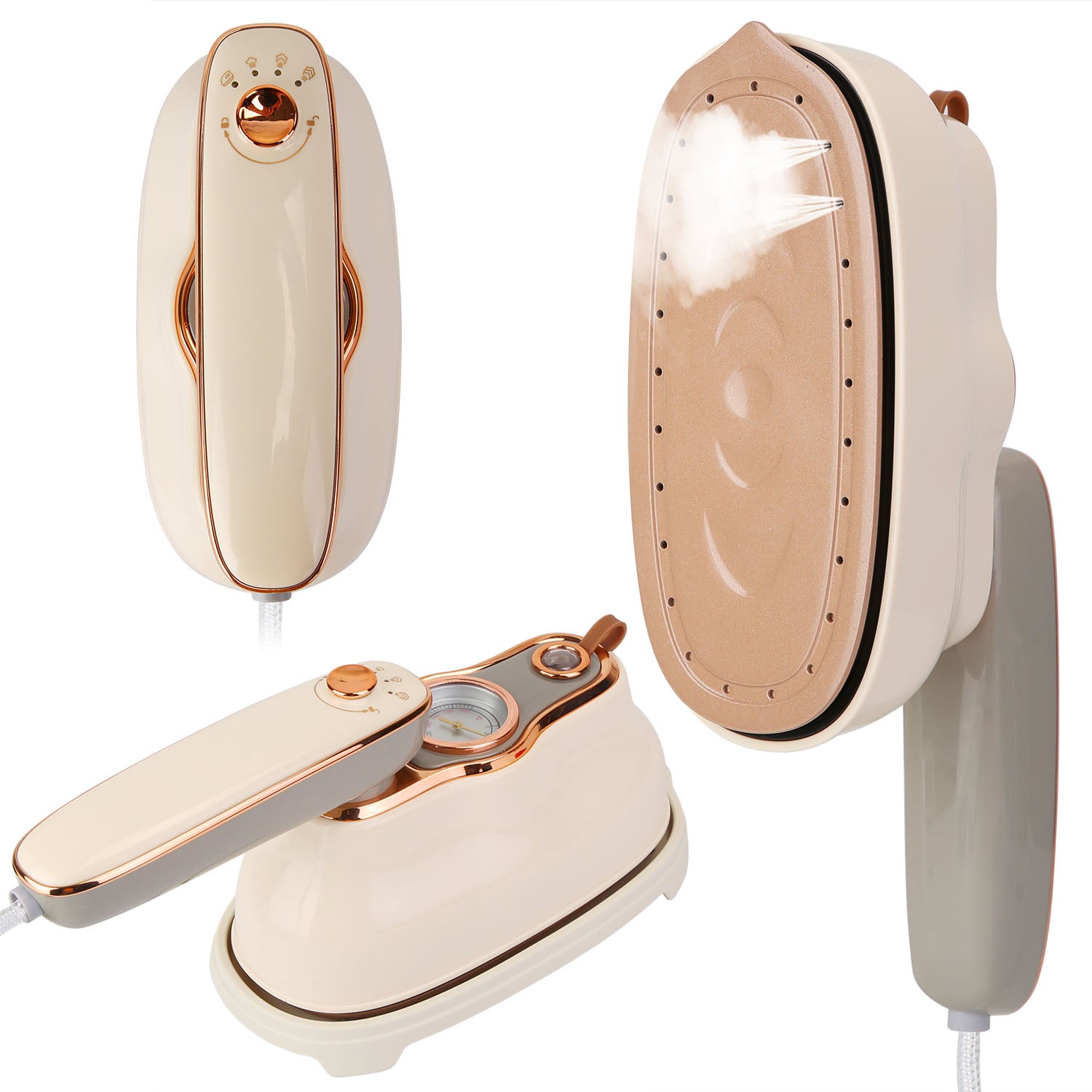 1200W Foldable Handheld Clothes Iron Steamer with Display