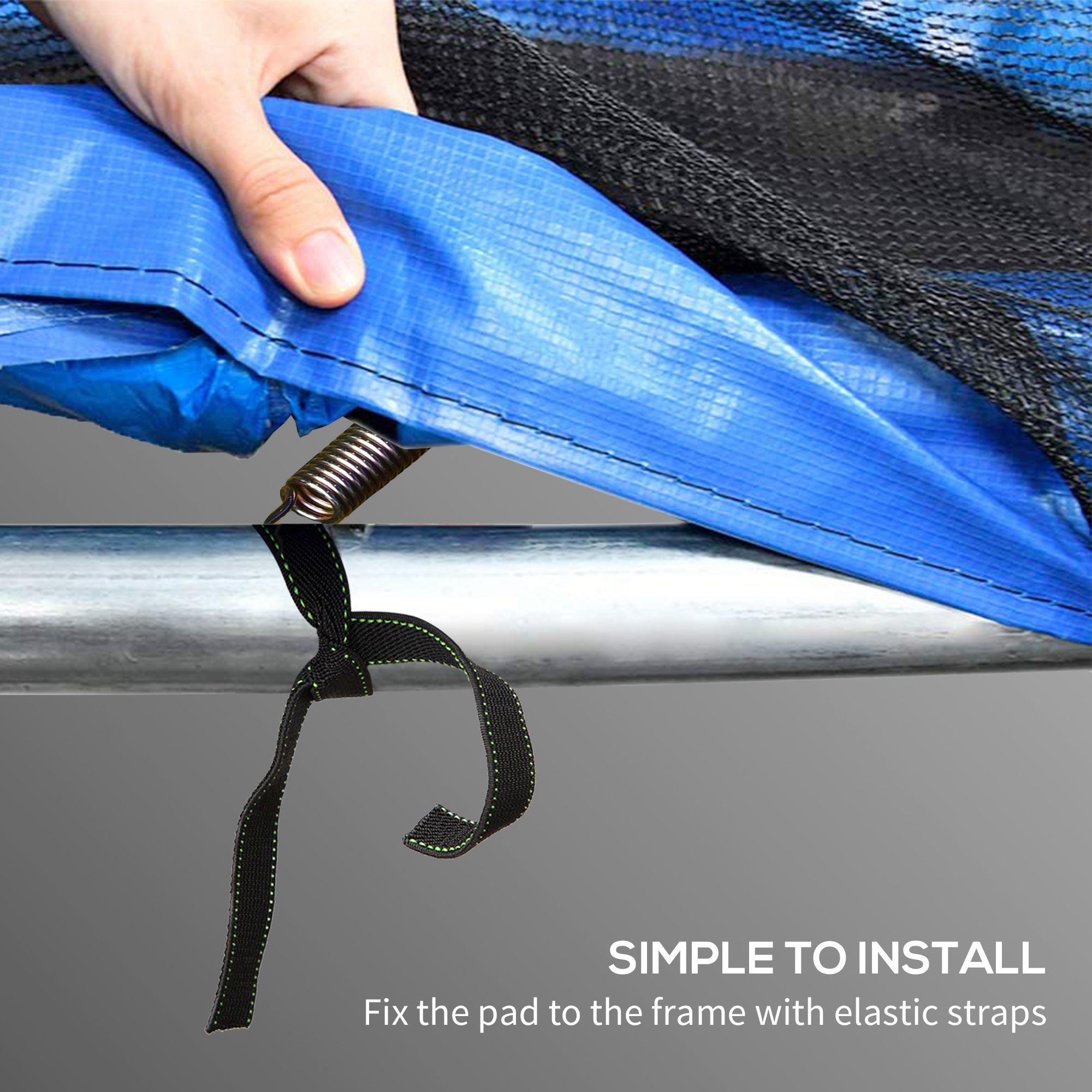 Heavy Duty Trampoline Spring Cover Pad Waterproof & Durable