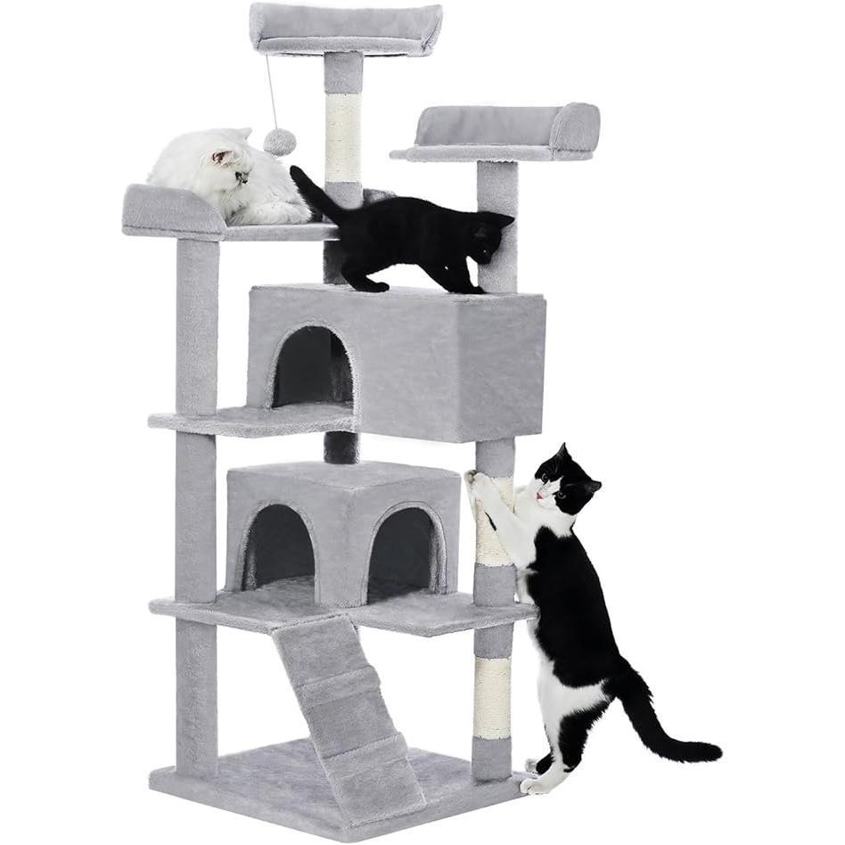 Premium Multi Level Cat Tree with Condos Scratching Posts and Toys