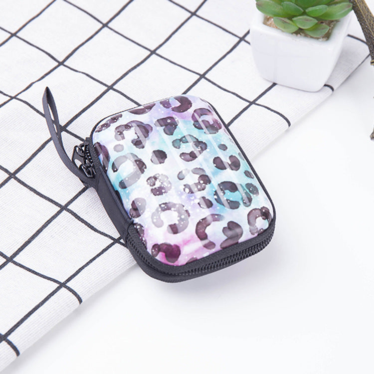 Tinplate Coin Purse Metal Mini Wallet Compact Storage Case for Coins and Keys