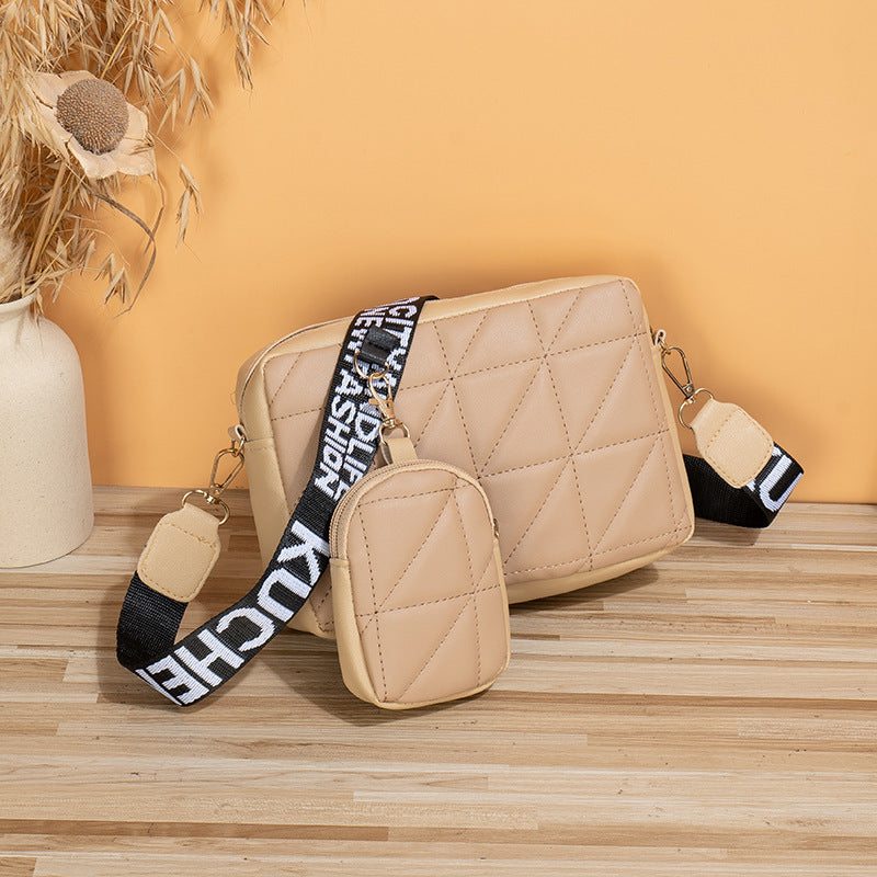 New Two Piece Set Women All Match Messenger Bag Stylish Crossbody Duo