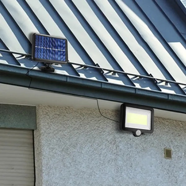 Solar Motion Sensor Wall Light 100 LED Waterproof Security Lamp