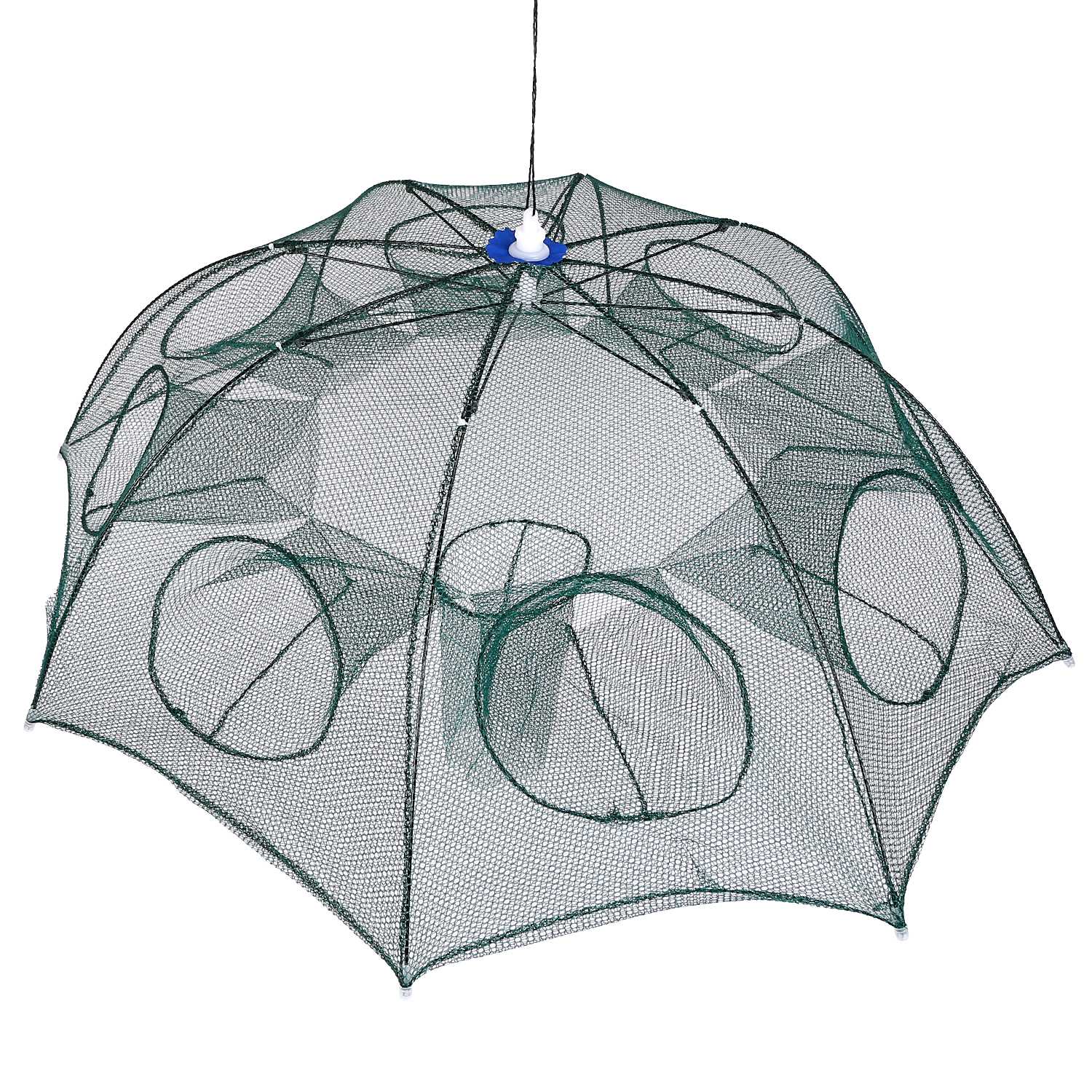 Foldable Automatic Fishing Trap Net for Crab Shrimp Minnow