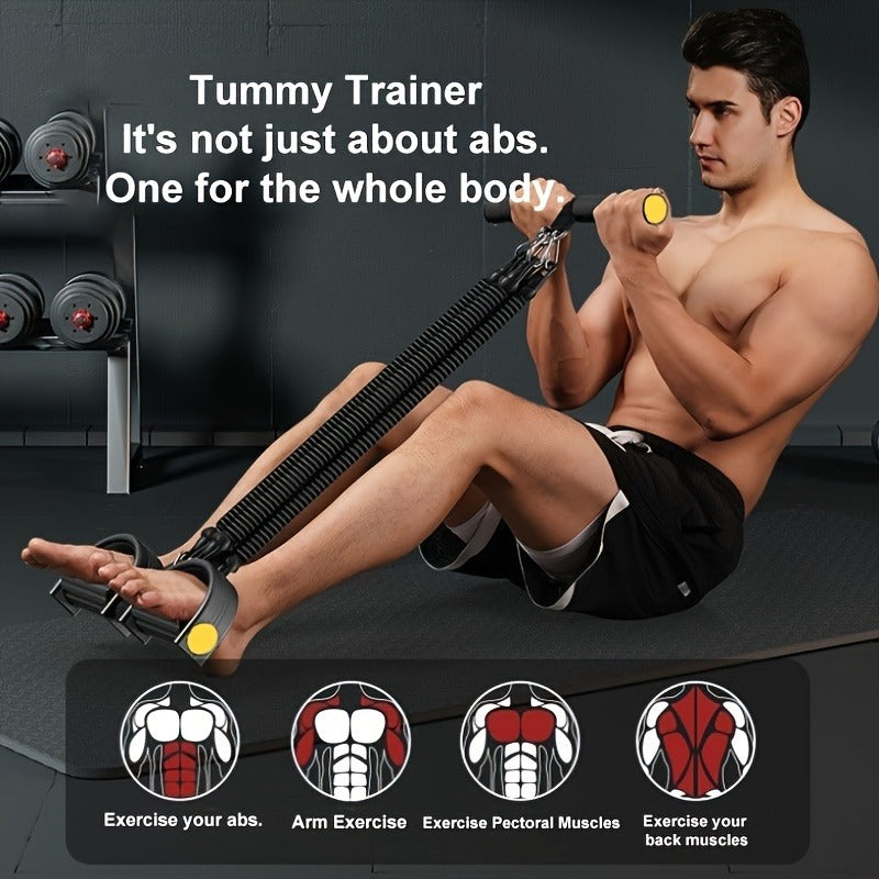 Adjustable Tension Bands Set with Foot Pedals & Handles for Full Body Fitness Training