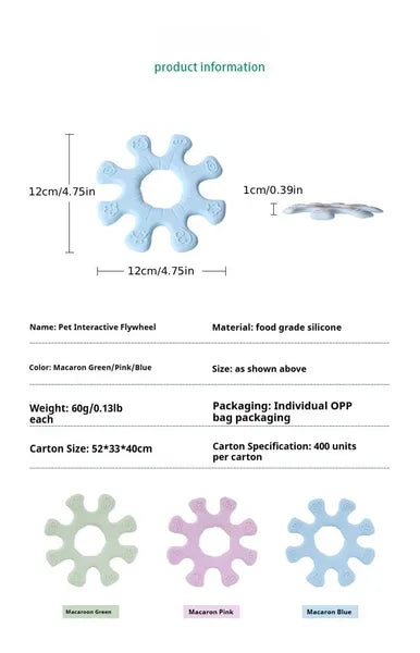 Interactive Dog Flywheel Frisbee Toy for Fun Play and Bonding