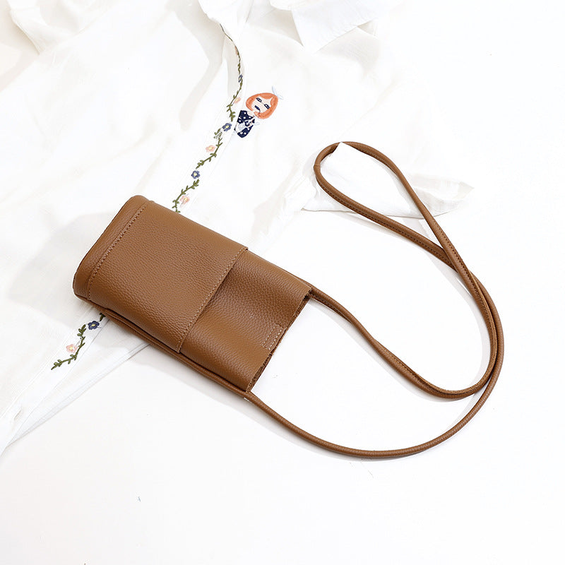 High Grade Soft Leather Mobile Phone Crossbody Bag for Women Stylish Use