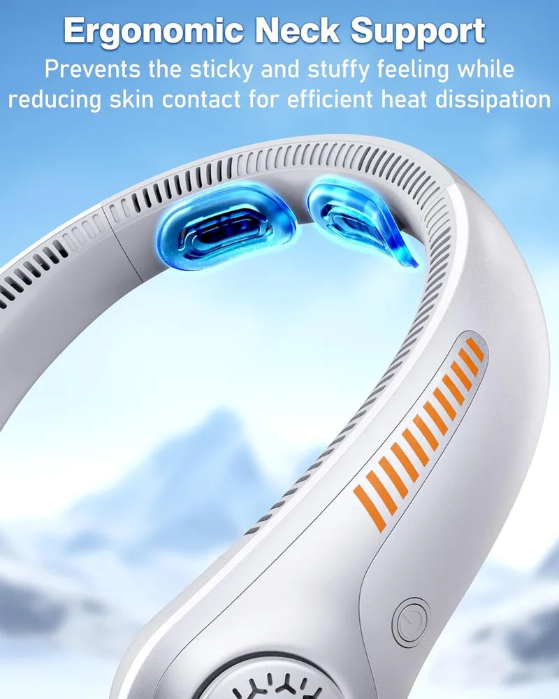 Powerful Portable Neck Fan Rechargeable Hands Free Cooling
