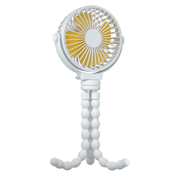 Portable Baby Stroller Fan with Flexible Tripod Rechargeable