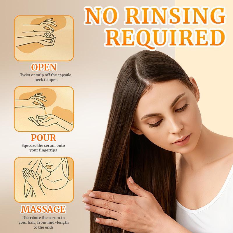 Portable Hair Oil Capsules for Travel Daily Frizz Control Care