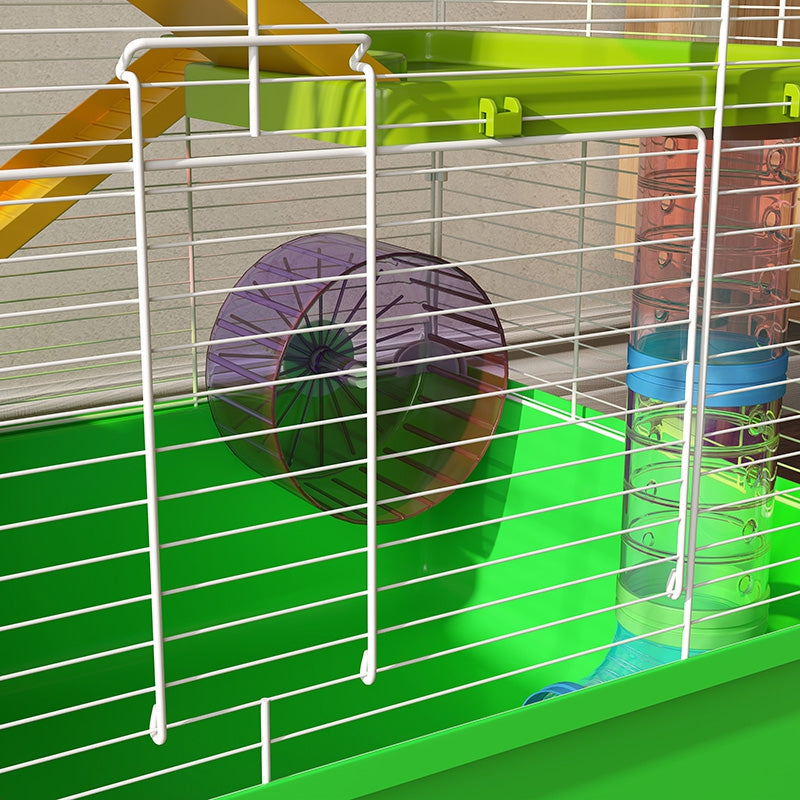 23-Inch 5-Tier Hamster Cage with Exercise Wheel & Water Bottle – Small Animal Habitat