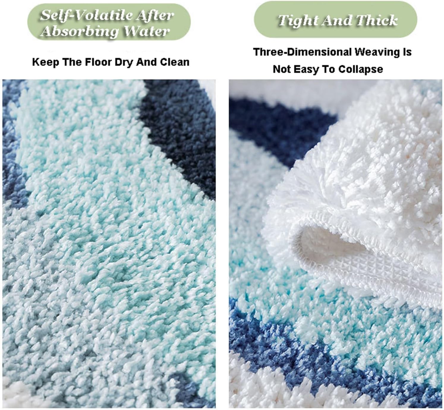 Non Slip Absorbent Bath Rug Washable Cute Floor Mat For Home Decor