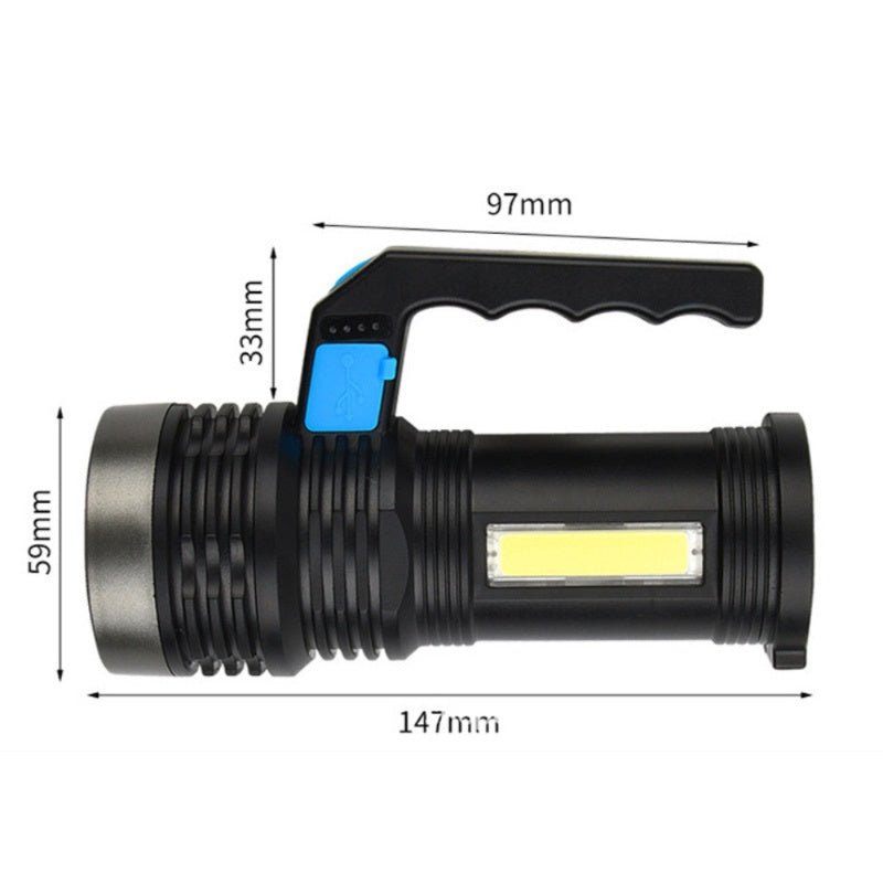 Ultra Bright LED Flashlight USB Rechargeable Camping Torch Light