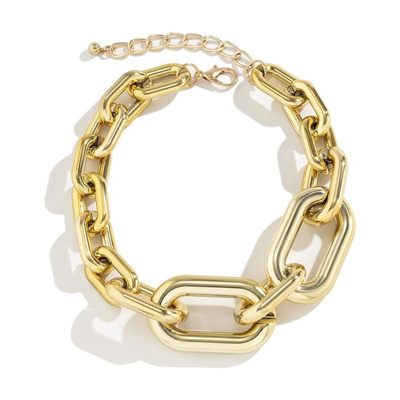 Luxury Gold Chunky Chain Necklace Vintage Choker Style