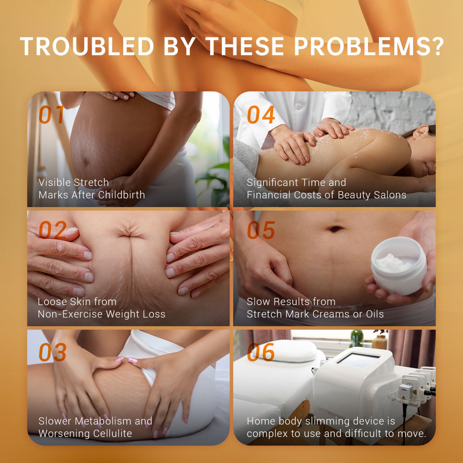 Fat Slimming Device for Body Shaping and Toning