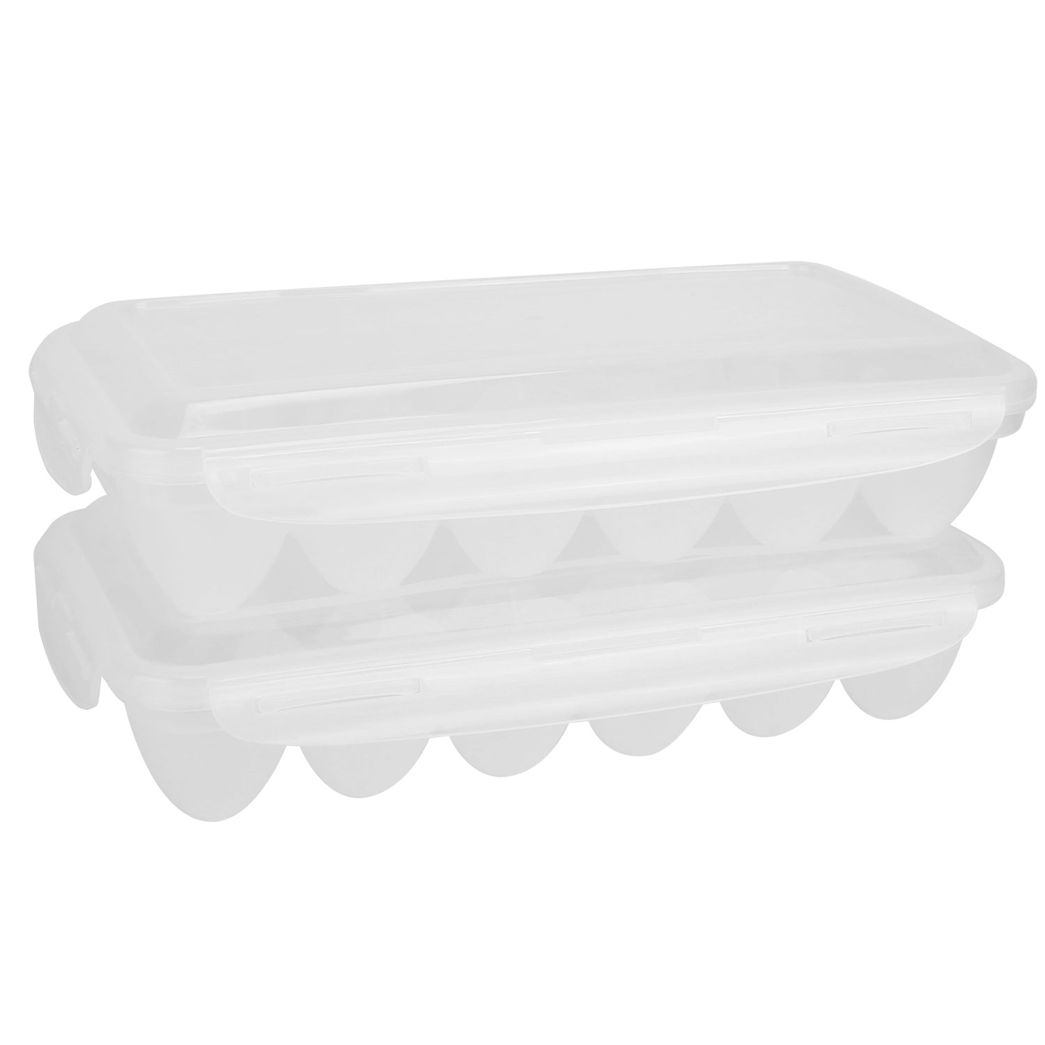 2Pcs Stackable Plastic Egg Holder for Refrigerator