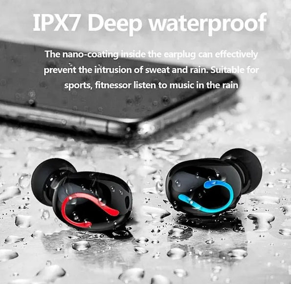 Bluetooth 5.1 TWS Earbuds Waterproof Stereo Wireless Headphones