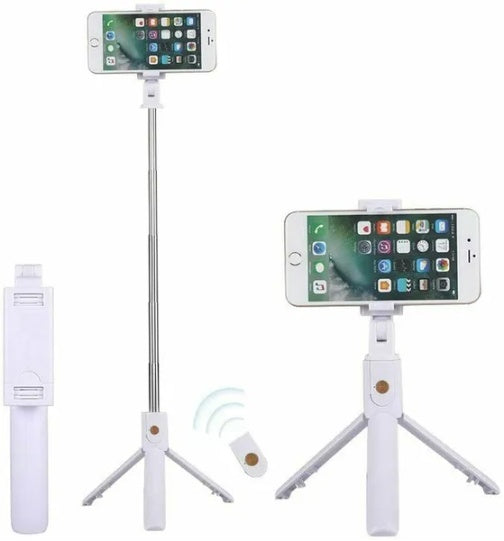 Selfie Stick Tripod with Remote Phone Holder Adjustable Stand