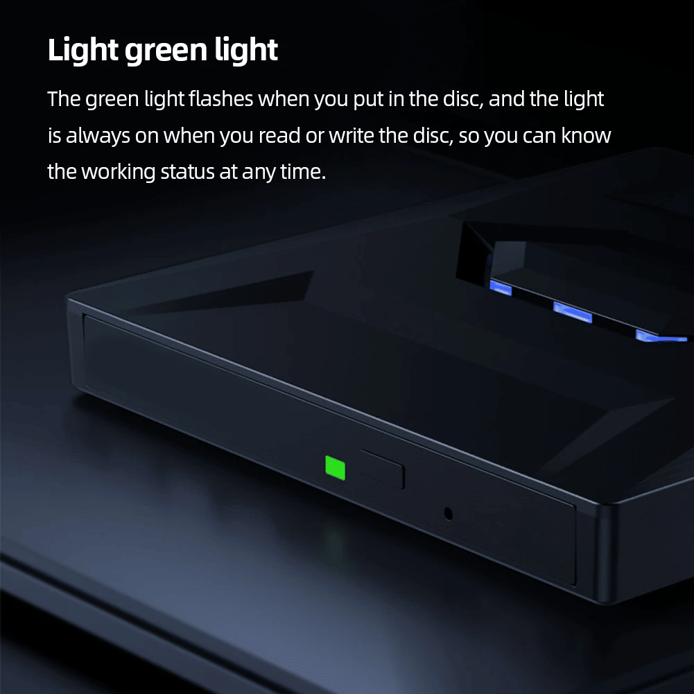 USB 3.0 External CD DVD Drive Burner Player for Laptop PC