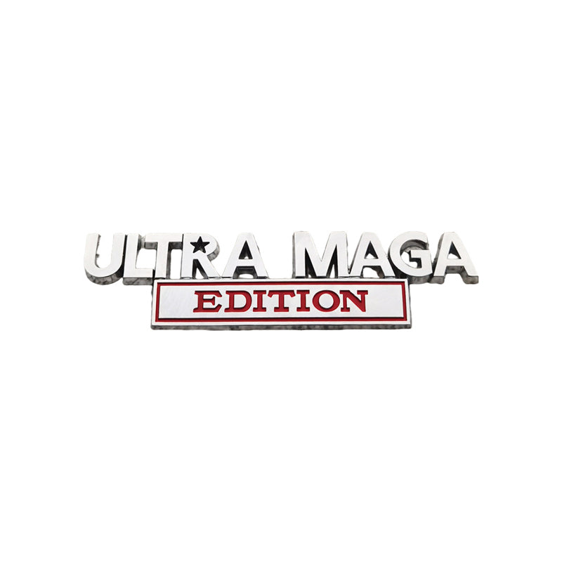2PCS Ultra Edition 3D Metal Car Emblem Badge Sticker