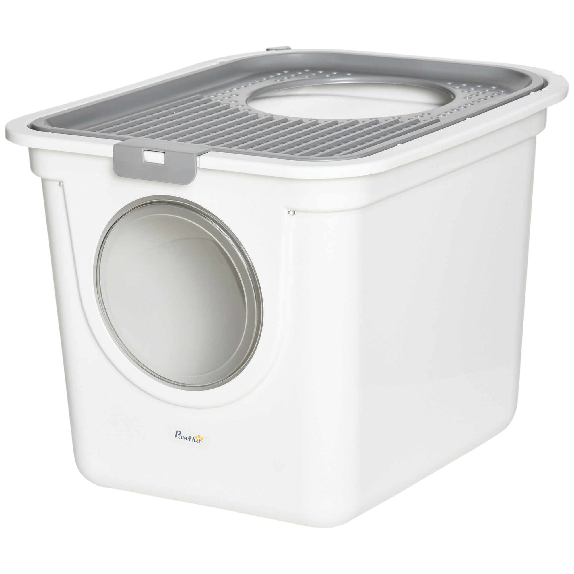 Premium Covered Cat Litter Box with Top Exit and Odor Control