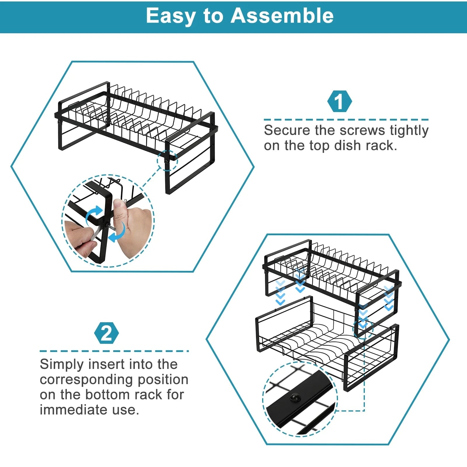 2 Piece Cookware Organizer Rack Set