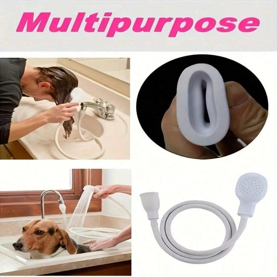 Premium Portable Faucet Sprayer Pet Bath Shower Head Adapter