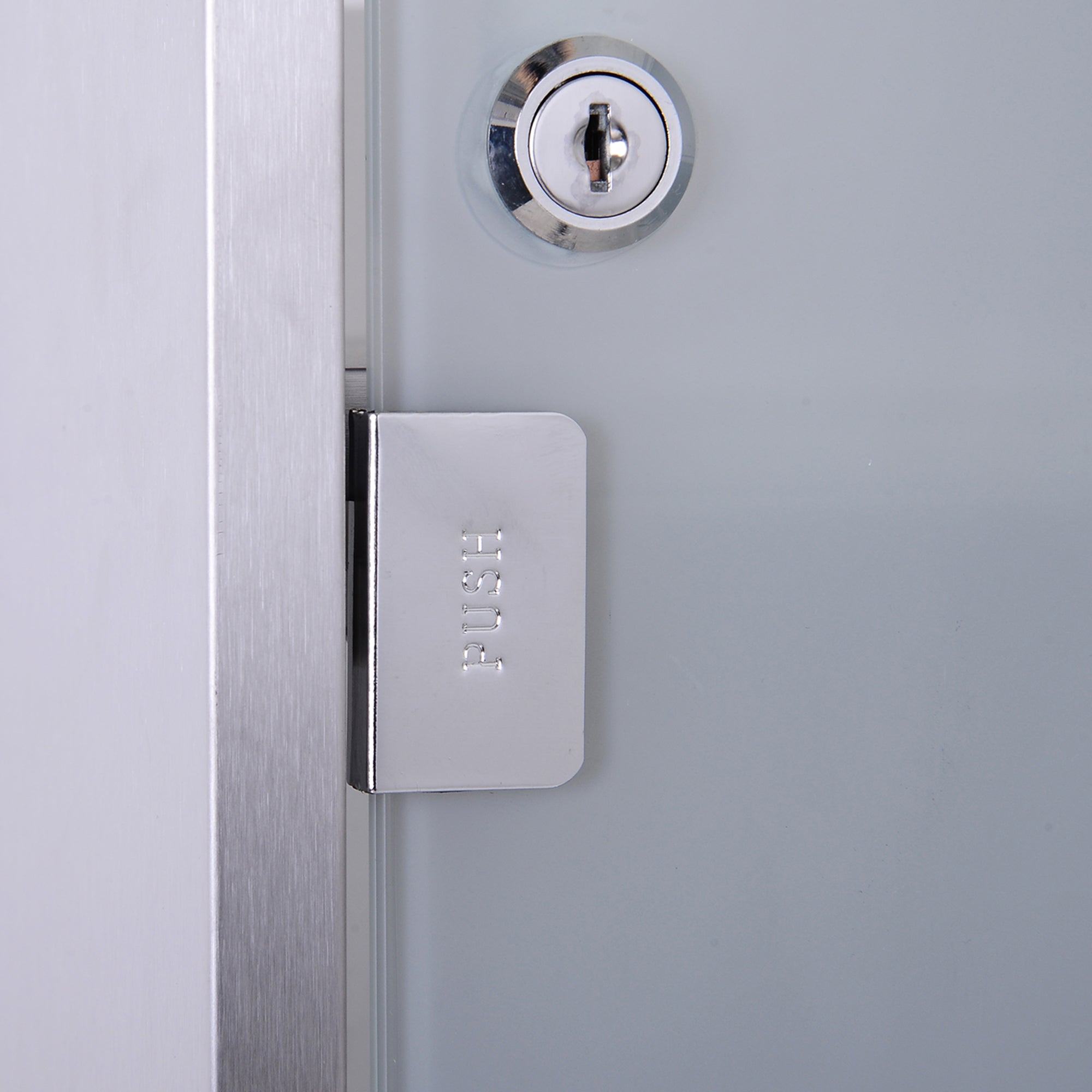 Secure Stainless Steel Medicine Cabinet with Lock & 3 Shelves