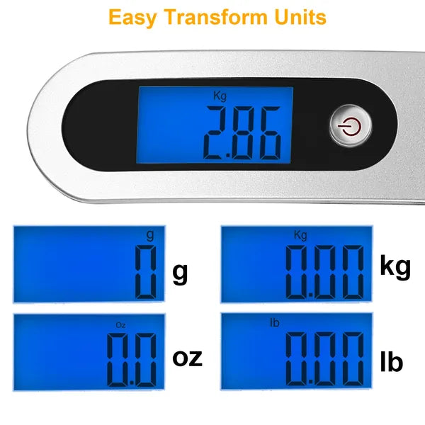 Portable Digital Luggage Scale 50kg LCD Hanging Scale