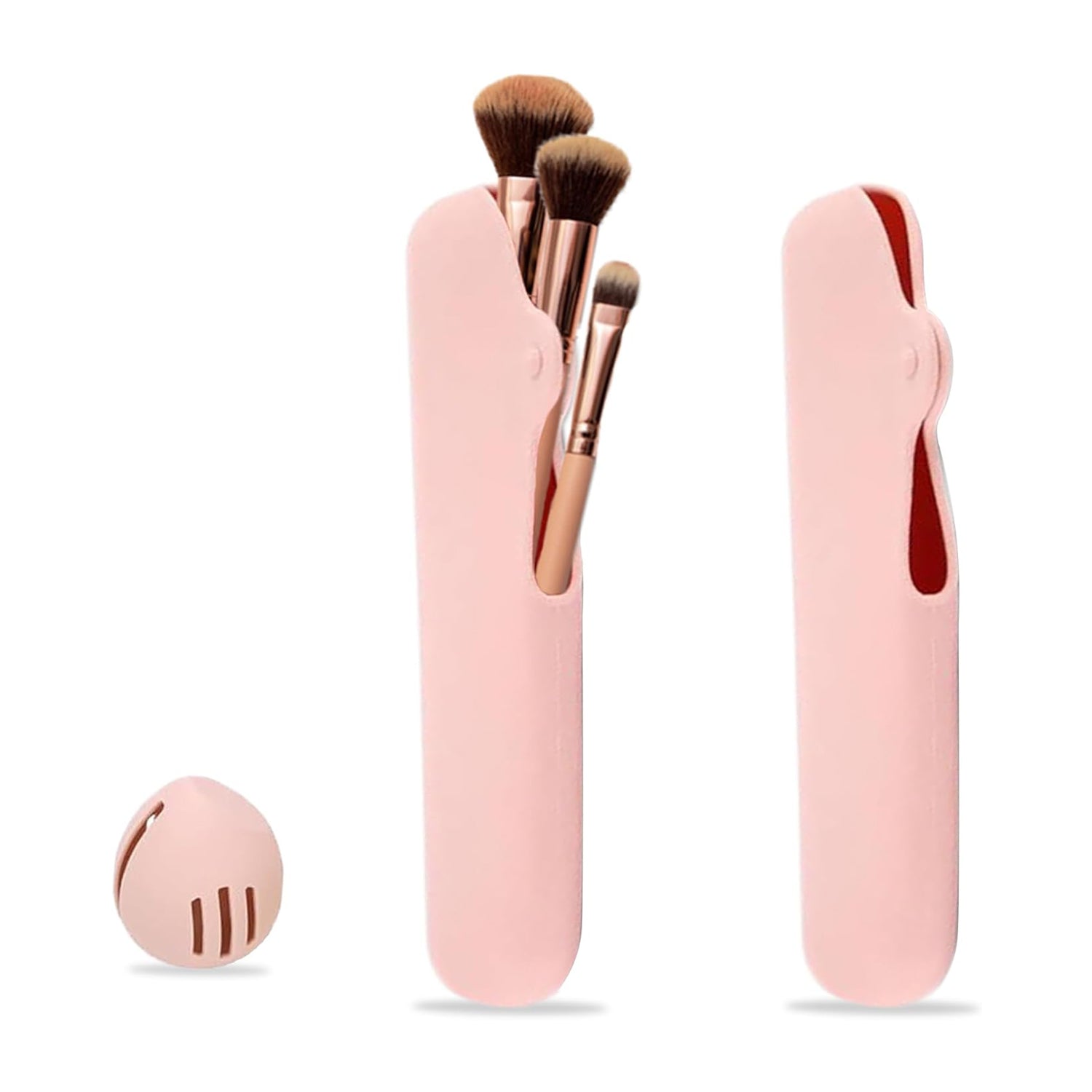 Travel Makeup Brush Holder Silicone Organizer Case Waterproof