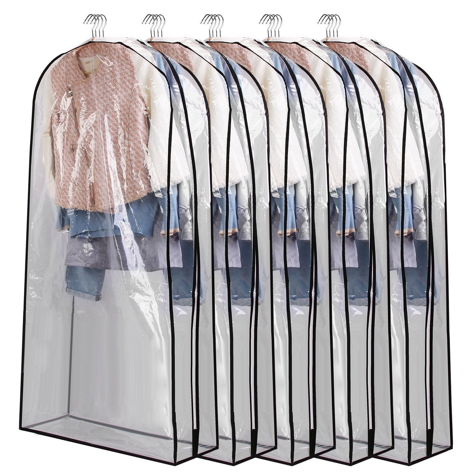 Premium Garment Bags Dustproof Waterproof Clothes Cover Set