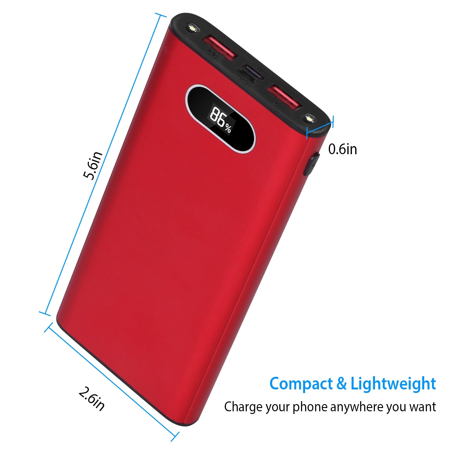 20000mAh Power Bank 22.5W Fast Charging LED Portable Charger