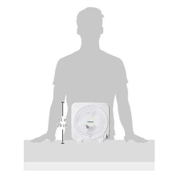 Box Fan with 3 Speed Settings for Cooling