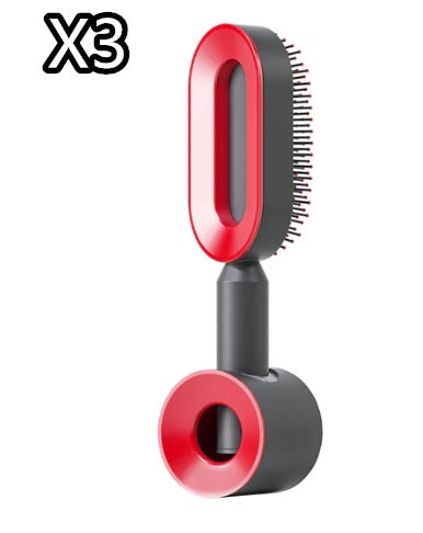 Self Cleaning Hair Brush with Scalp Massage & Detangling