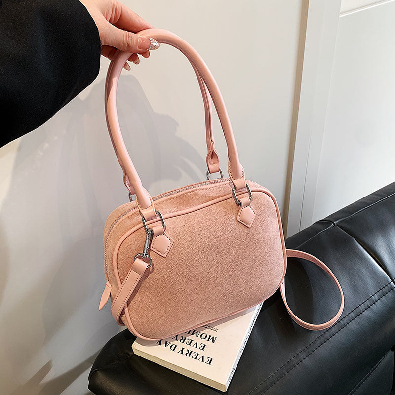 Fashion Suede Crossbody Handbag for Women Special Interest Style Bag