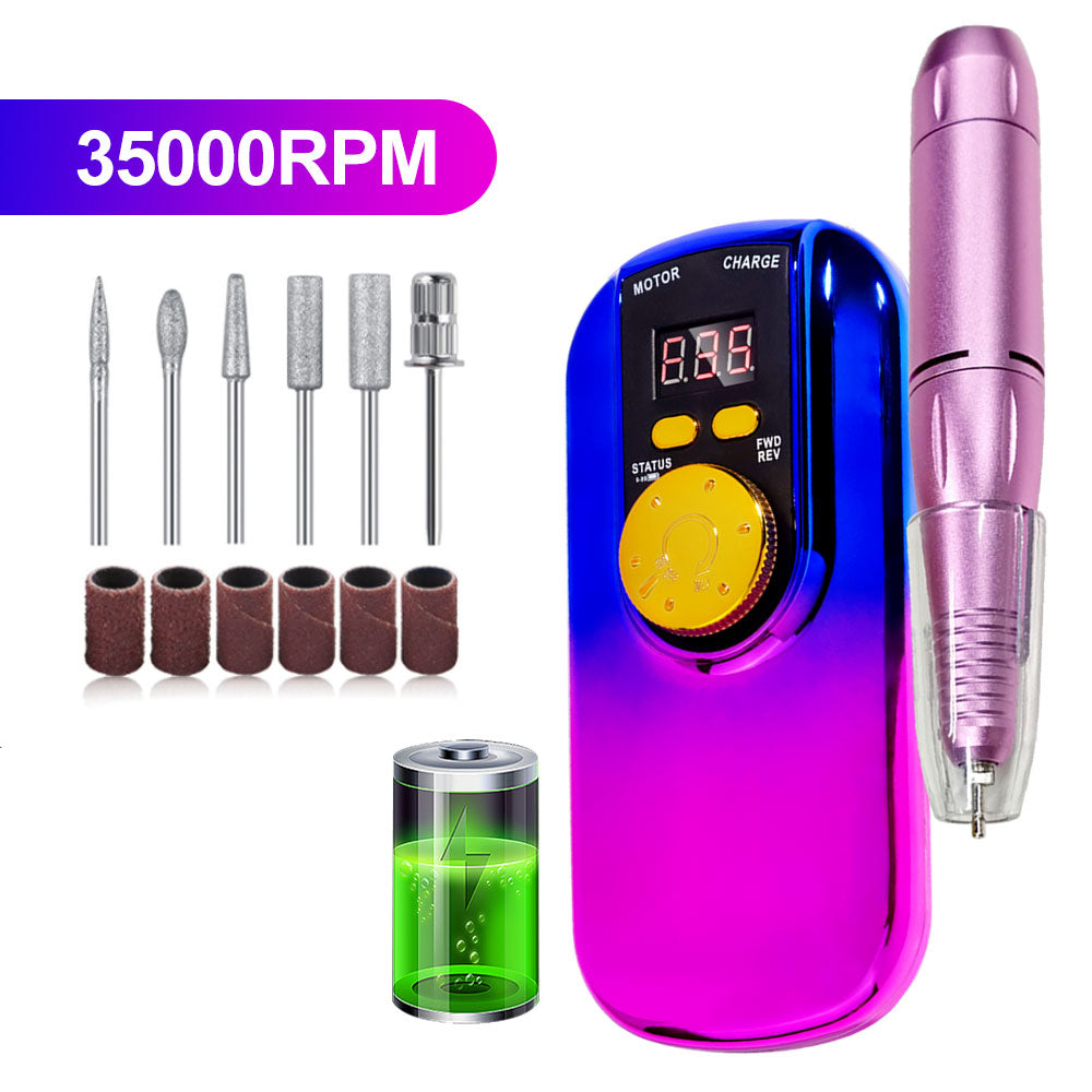 35000 RPM Cordless Rechargeable Nail Drill