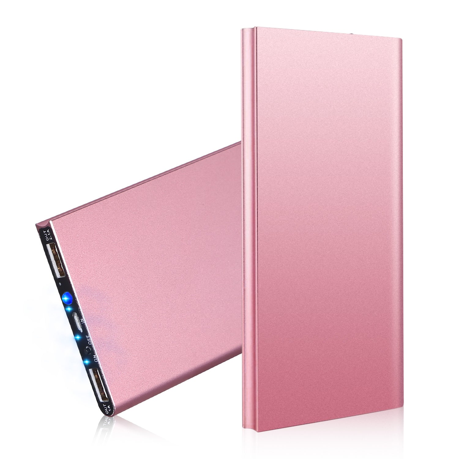 Ultra Thin Power Bank Fast Charging Dual USB Portable Charger