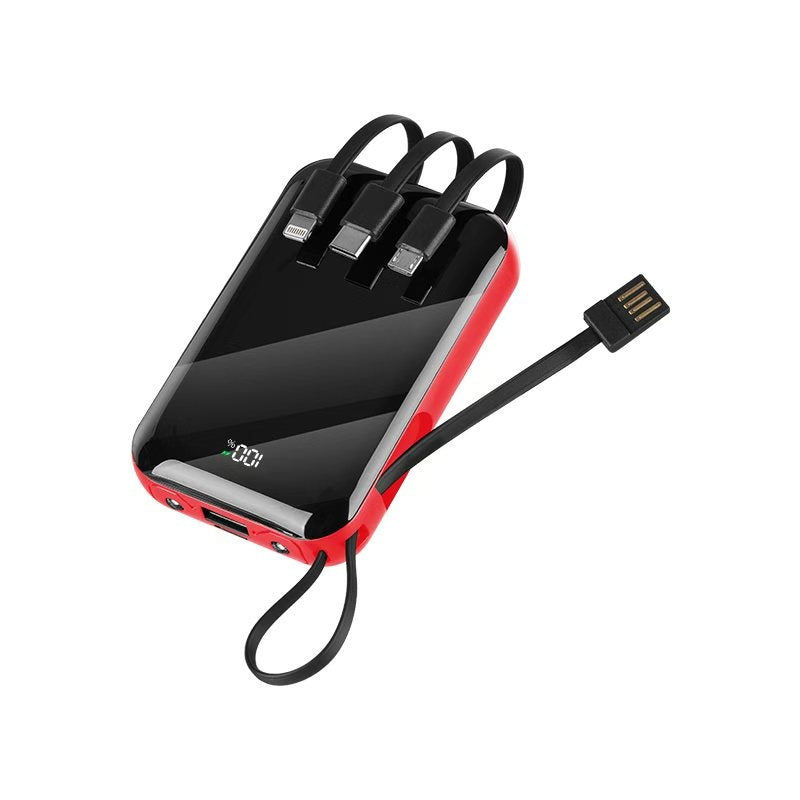 Portable Power Bank Fast Wireless Charging High Capacity Travel Charger