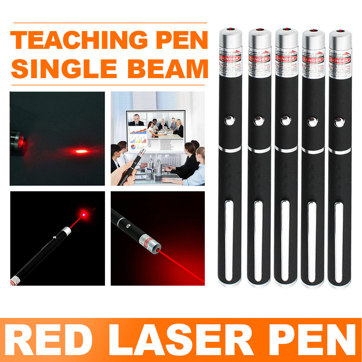 Ultra Bright Red Laser Pointer Pen Teaching Presentation Light