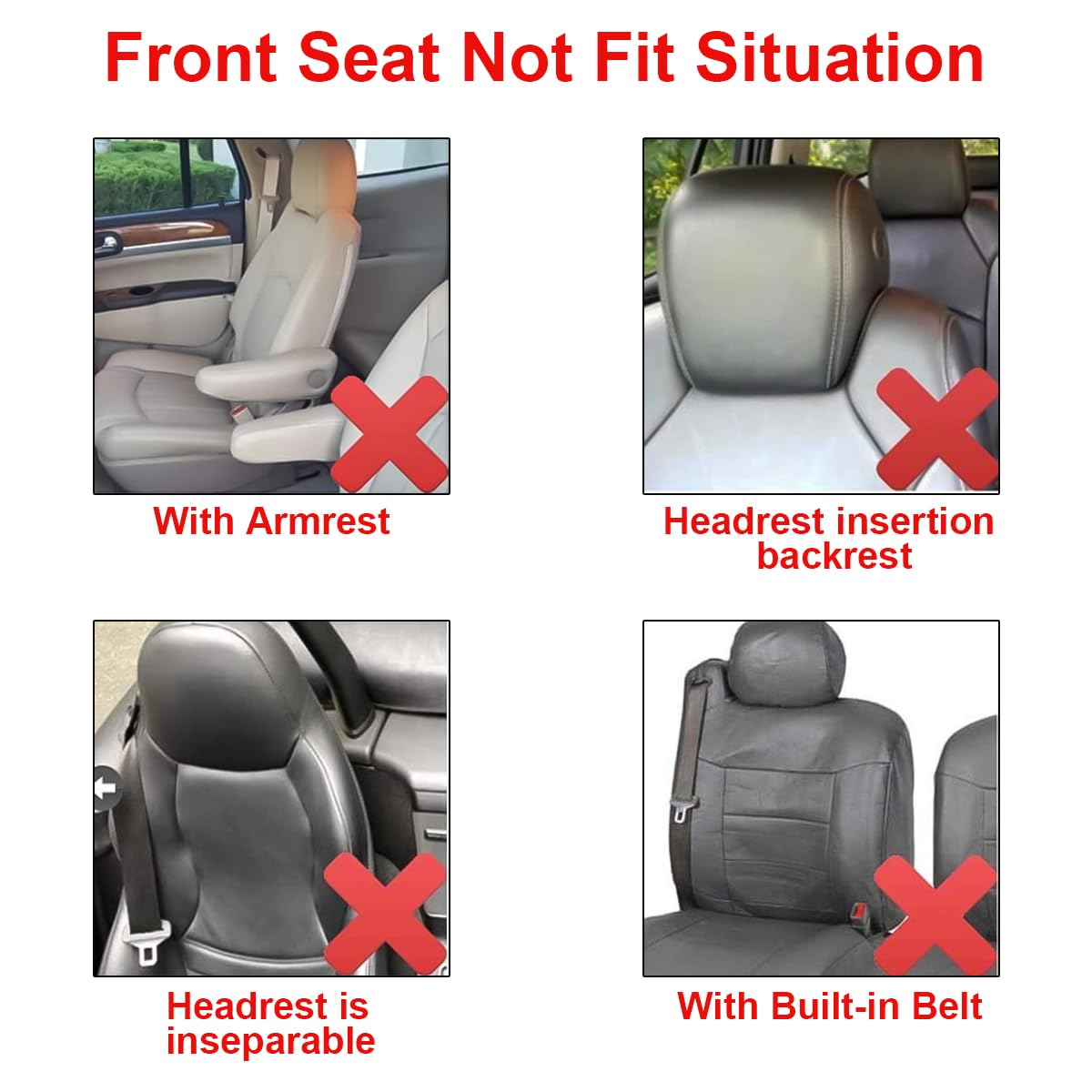 Premium Front Car Seat Covers Set Breathable Sport Cushion