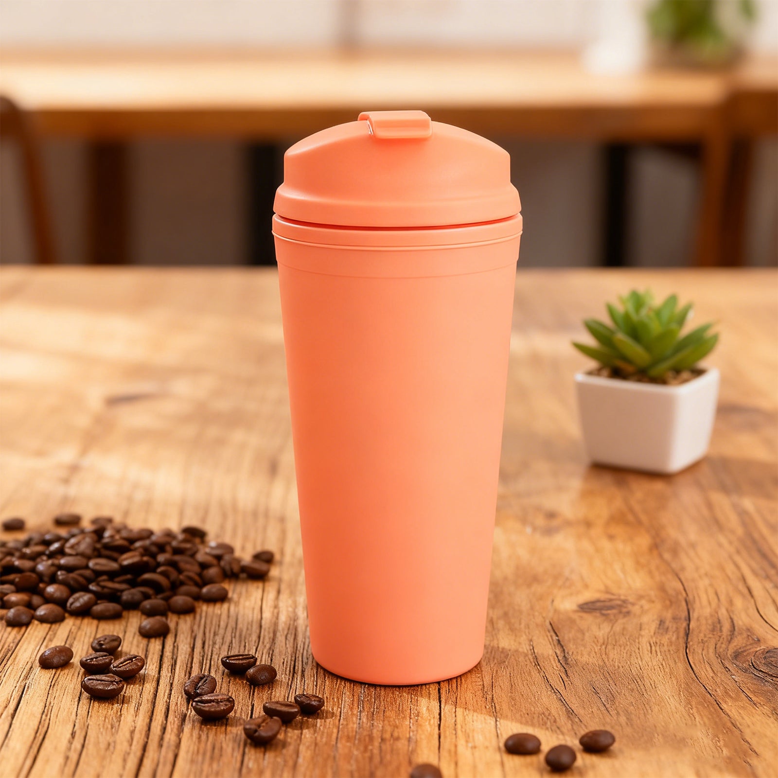 650ml Orange Coffee Cup Mug Stylish Drinkware 7783